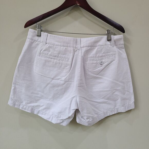 J. Crew Womens Woven Short Ivory Size 10 Neutral Lightweight Summer Classic - Picture 4 of 8